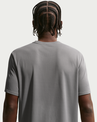 Nike Miler Men's Dri-FIT Short-Sleeve Running Top - Smoke Grey/Iron Grey - View 2