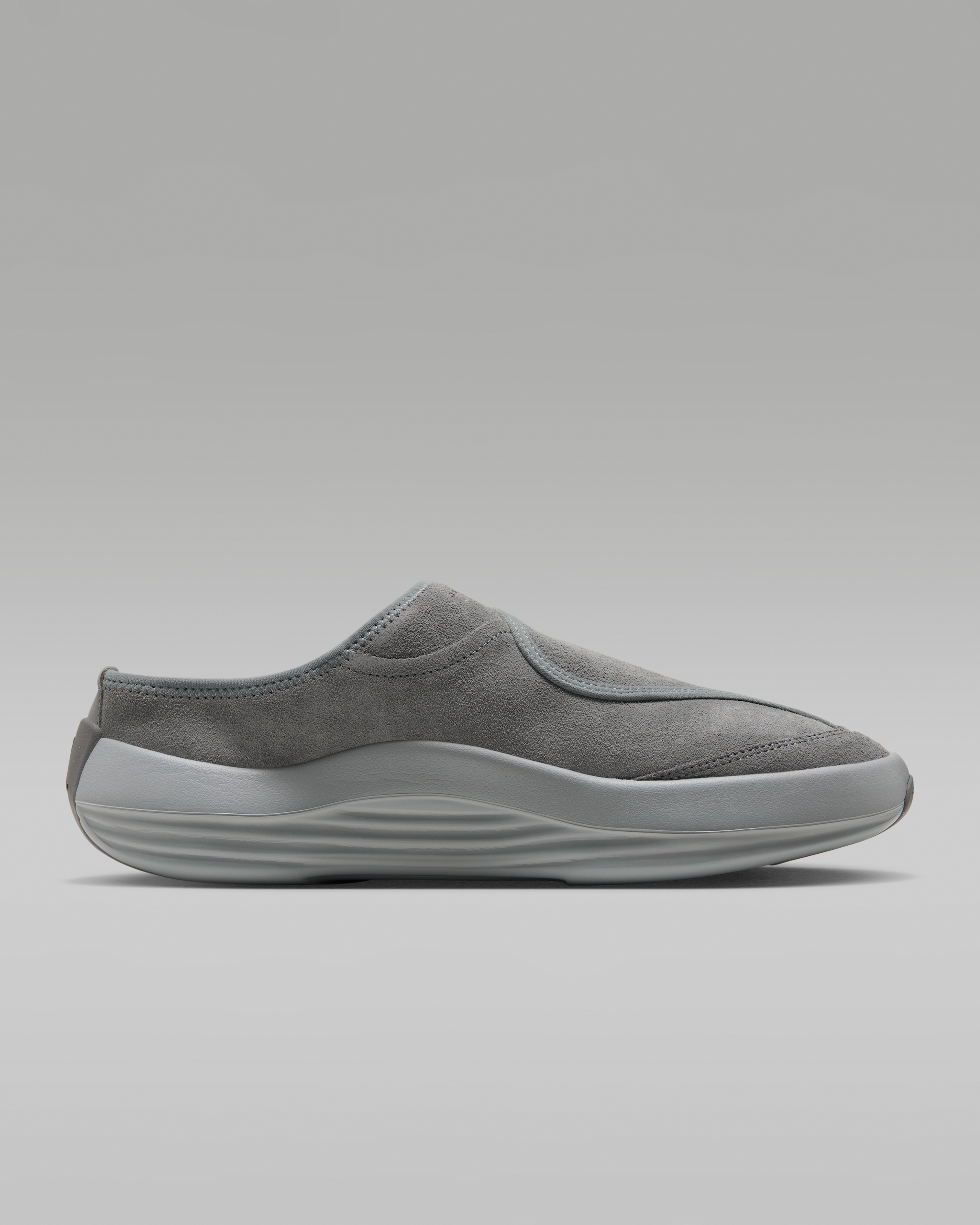 Jordan Future Men's Mules - Smoke Grey/Light Smoke Grey/University Red - View 3