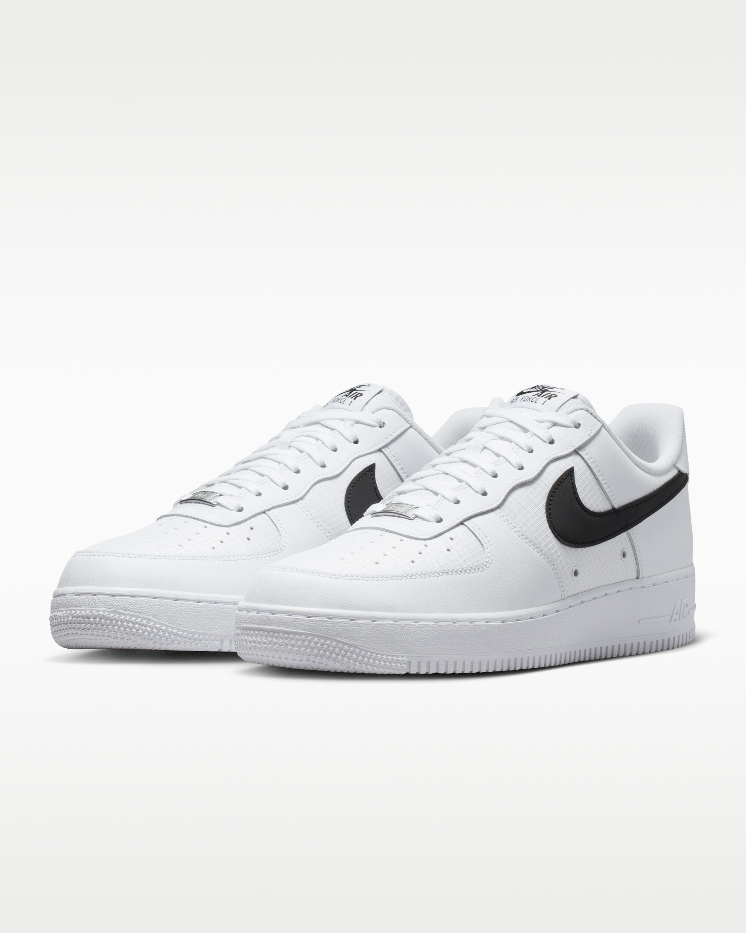 Nike Air Force 1 '07 LV8 Men's Shoes - White/White/Black - View 5