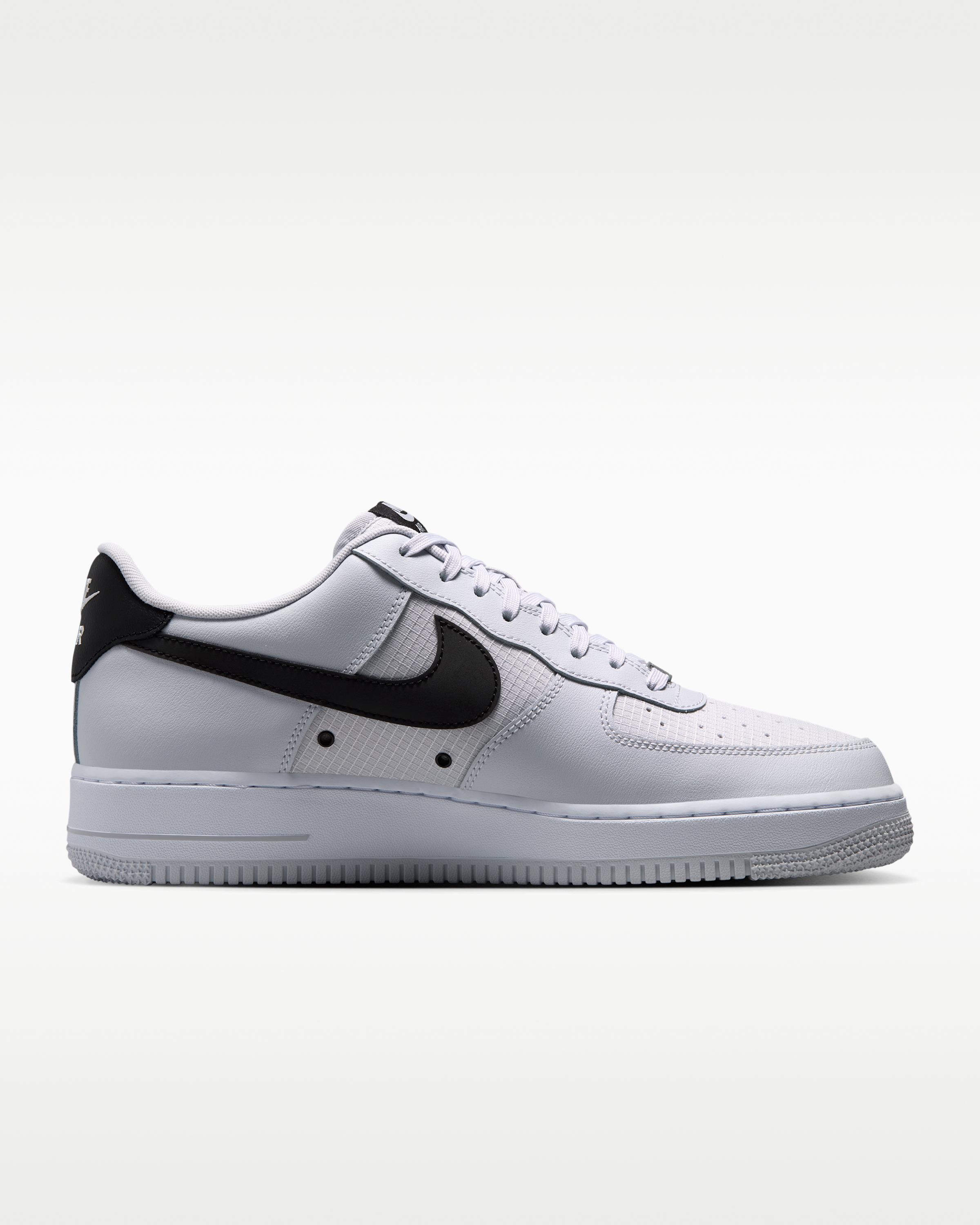 Nike Air Force 1 '07 LV8 Men's Shoes - Geyser Grey/White/Black - View 3