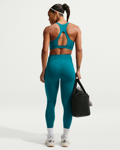 Nike Universa Women's Medium-Support Padded Sport Bra - Bright Spruce/Bright Spruce/Midnight Turquoise - View 5