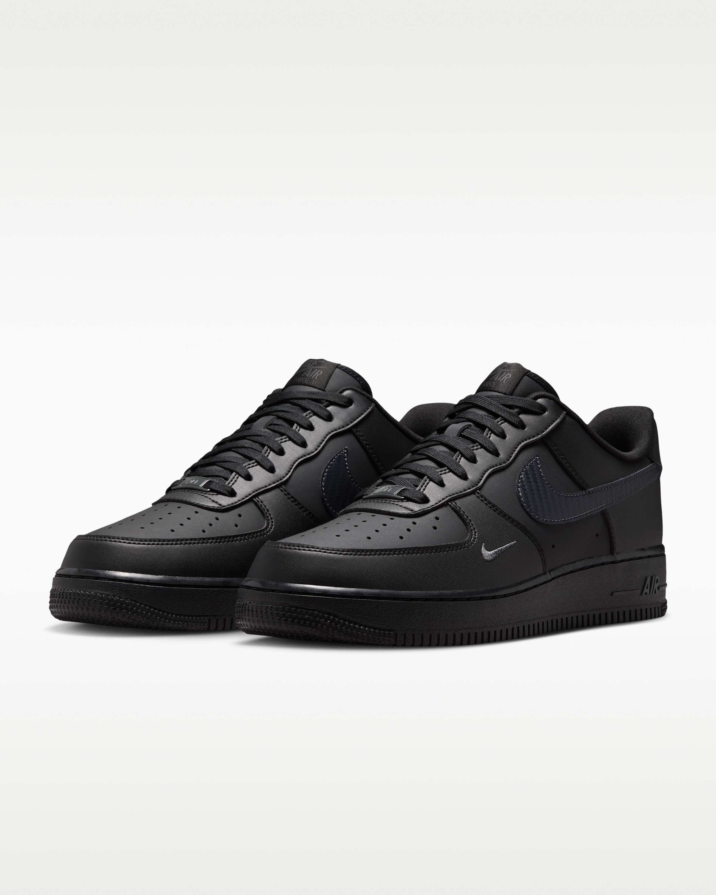 Nike Air Force 1 '07 Men's Shoes - Black/Anthracite - View 5