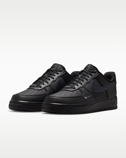 Nike Air Force 1 '07 Men's Shoes - Black/Anthracite - View 5