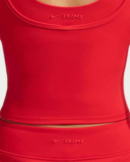 NikeSKIMS Matte Women's Double-Strap Scoop Tank Top - University Red - View 6