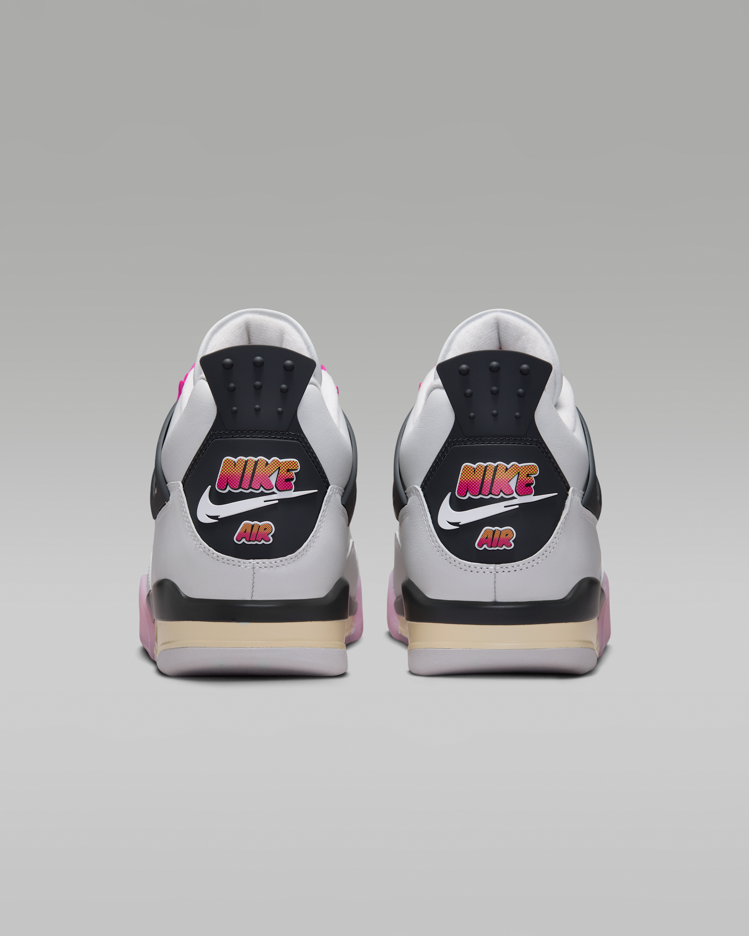 Air Jordan 4 Retro 'Comic' Men's Shoes - Off-White/Anthracite/Fire Pink - View 6
