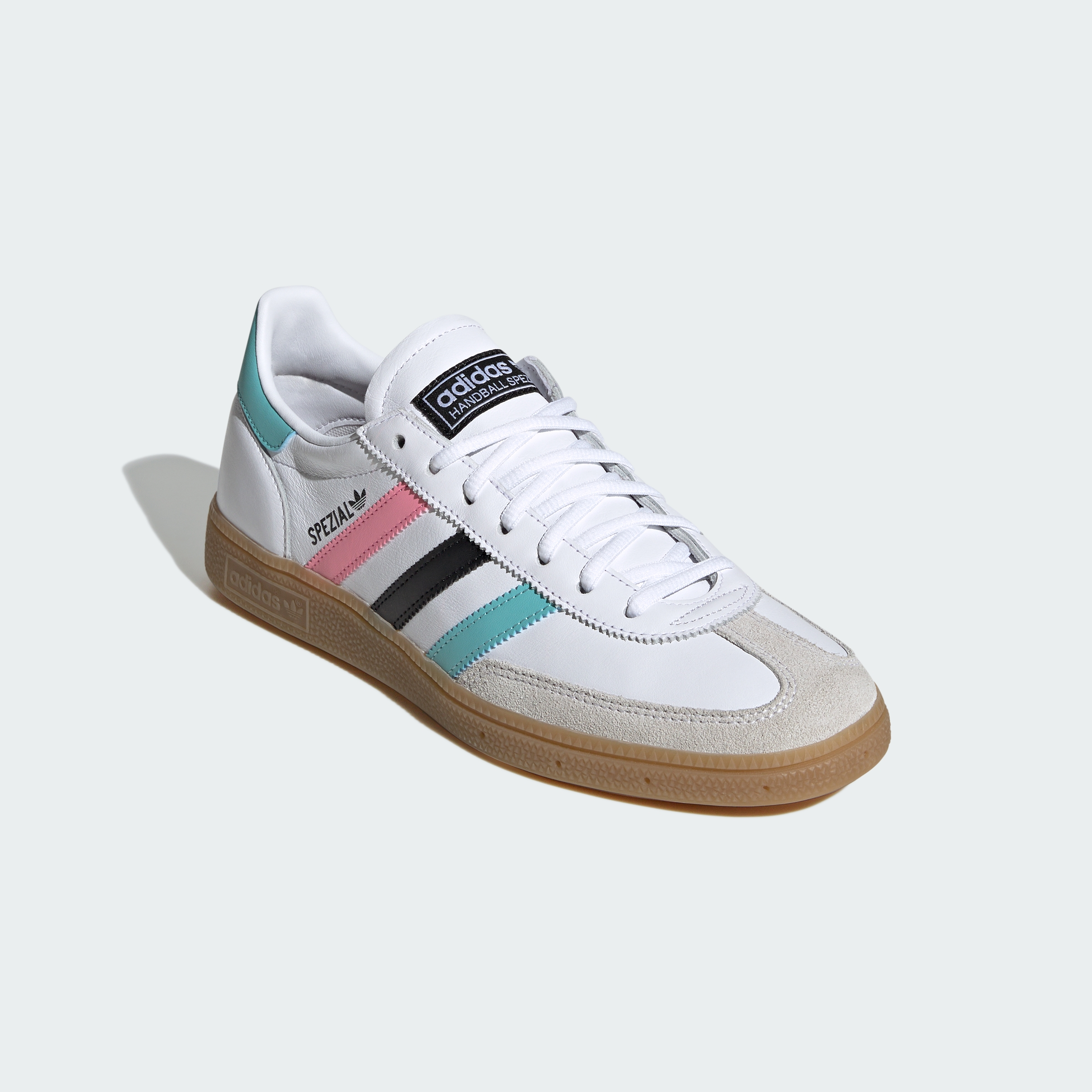 adidas Handball Spezial Inter Miami CF Shoes - Cloud White / Easy Mint / Core Black - View 5