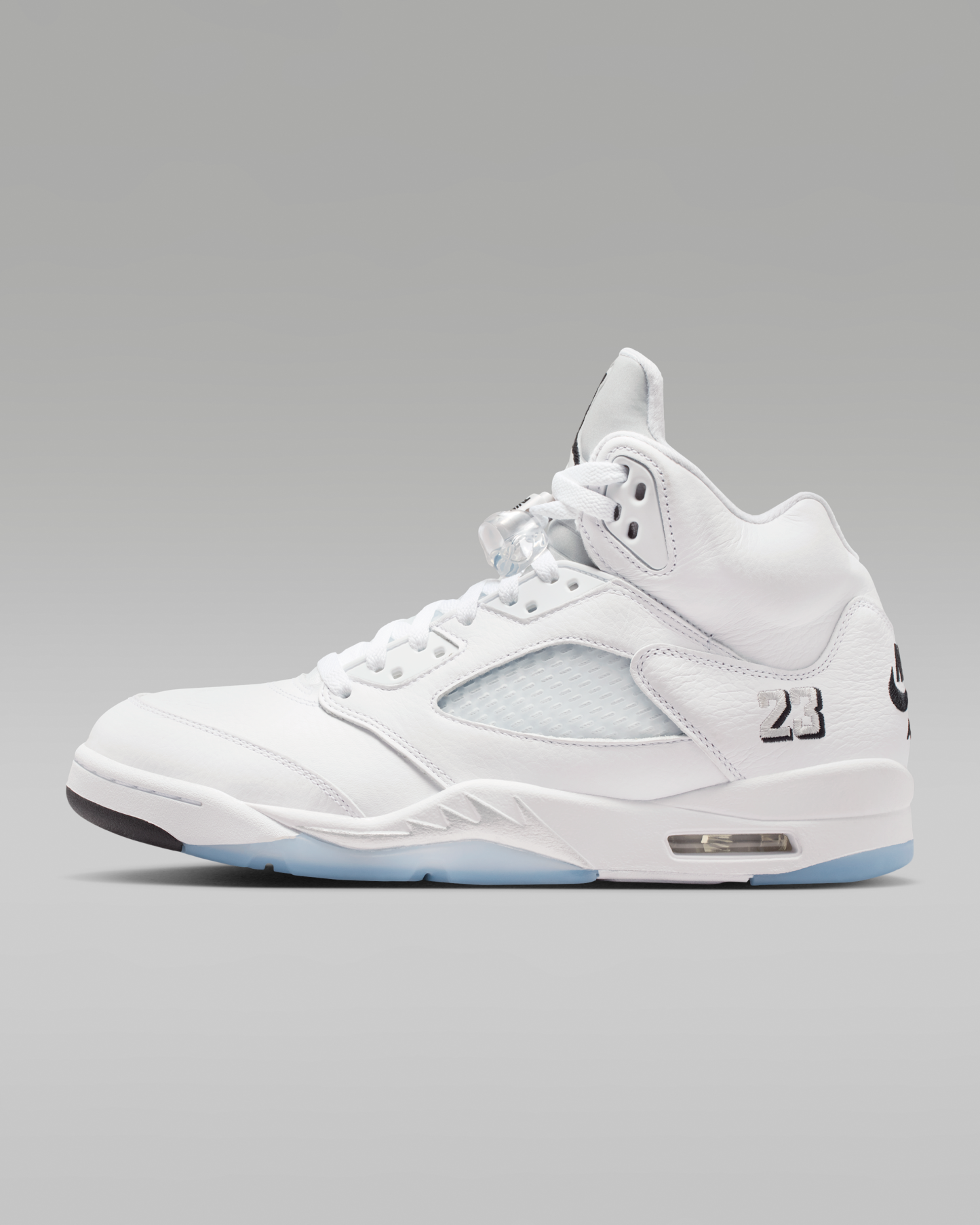 Air Jordan 5 Retro OG 'White Metallic' Men's Shoes - White/Metallic Silver/Black - View 1