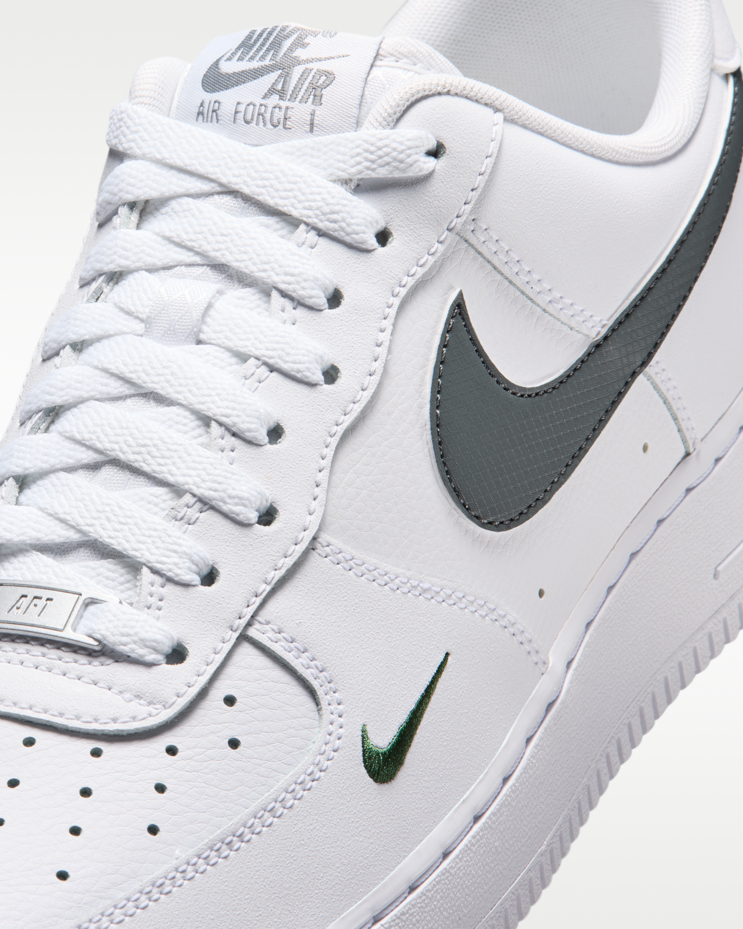 Nike Air Force 1 '07 Men's Shoes - White/Fir/Cool Grey/Cool Grey - View 7