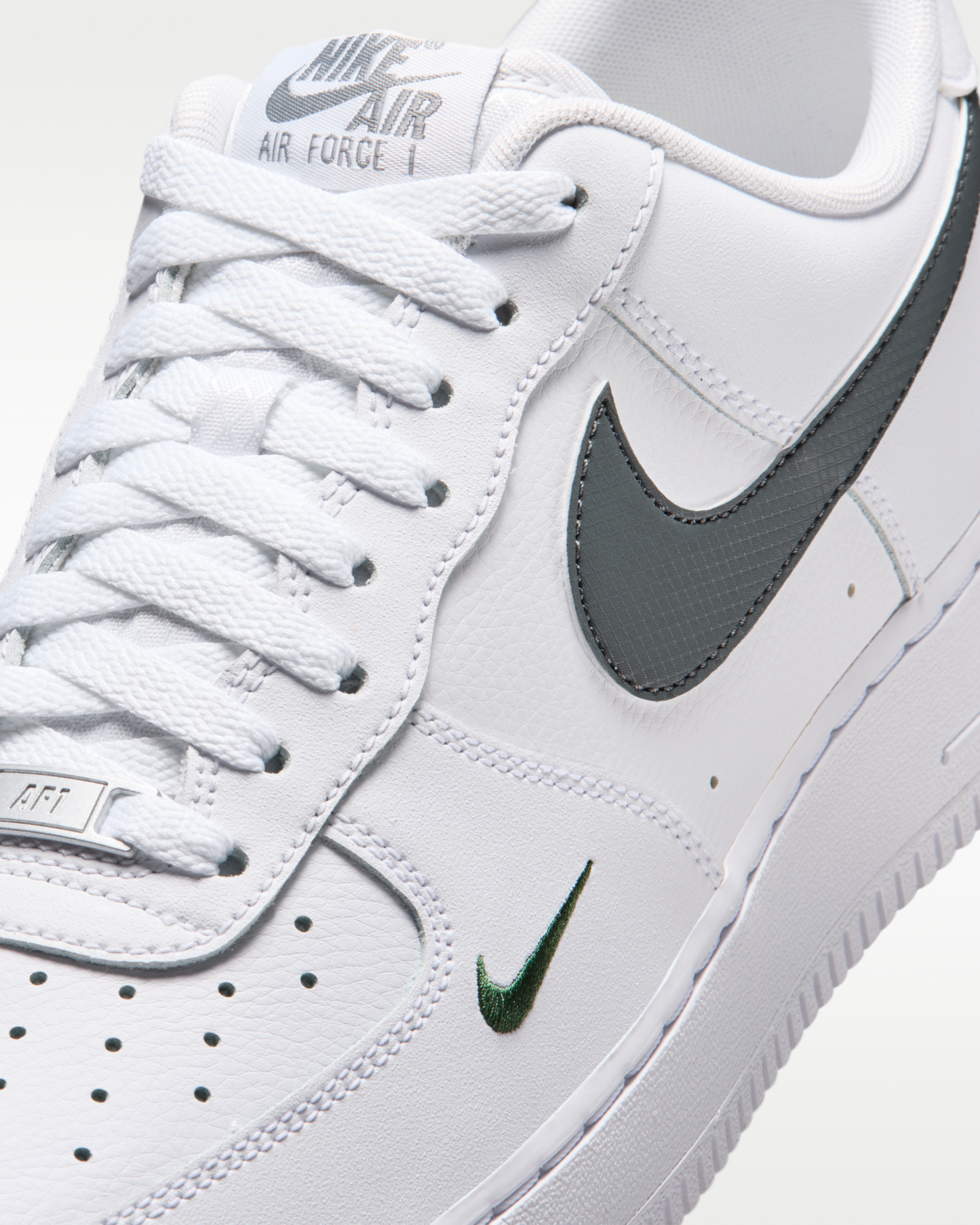 Nike Air Force 1 '07 Men's Shoes - White/Fir/Cool Grey/Cool Grey - View 7