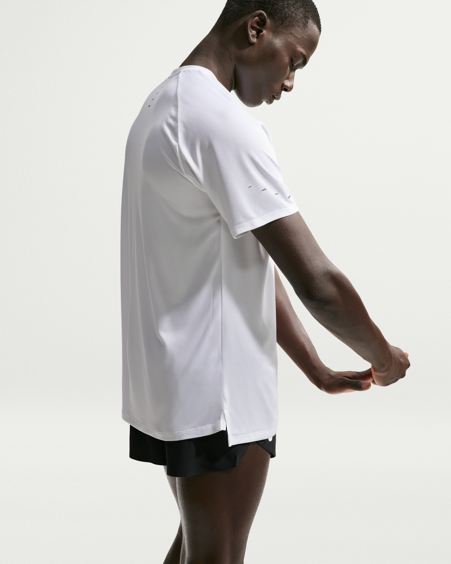 Nike Stride Men's Dri-FIT ADV Short-Sleeve Running Top - White - View 3