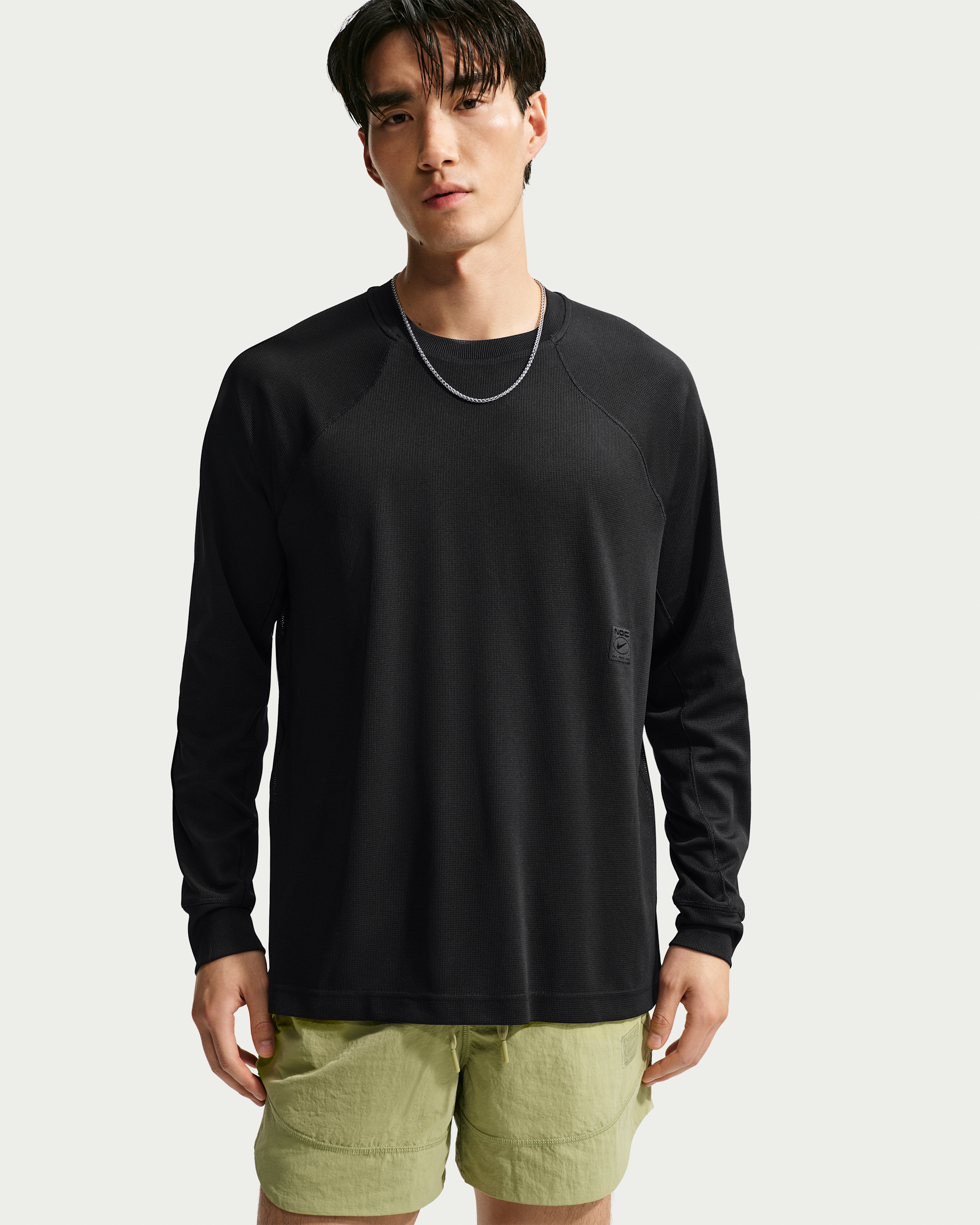 Nike N.A.C. Men's Dri-FIT Long-Sleeve Top - Black/Black - View 1