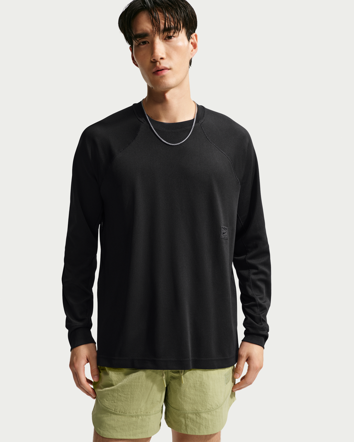 Nike N.A.C. Men's Dri-FIT Long-Sleeve Top - Black/Black - View 1