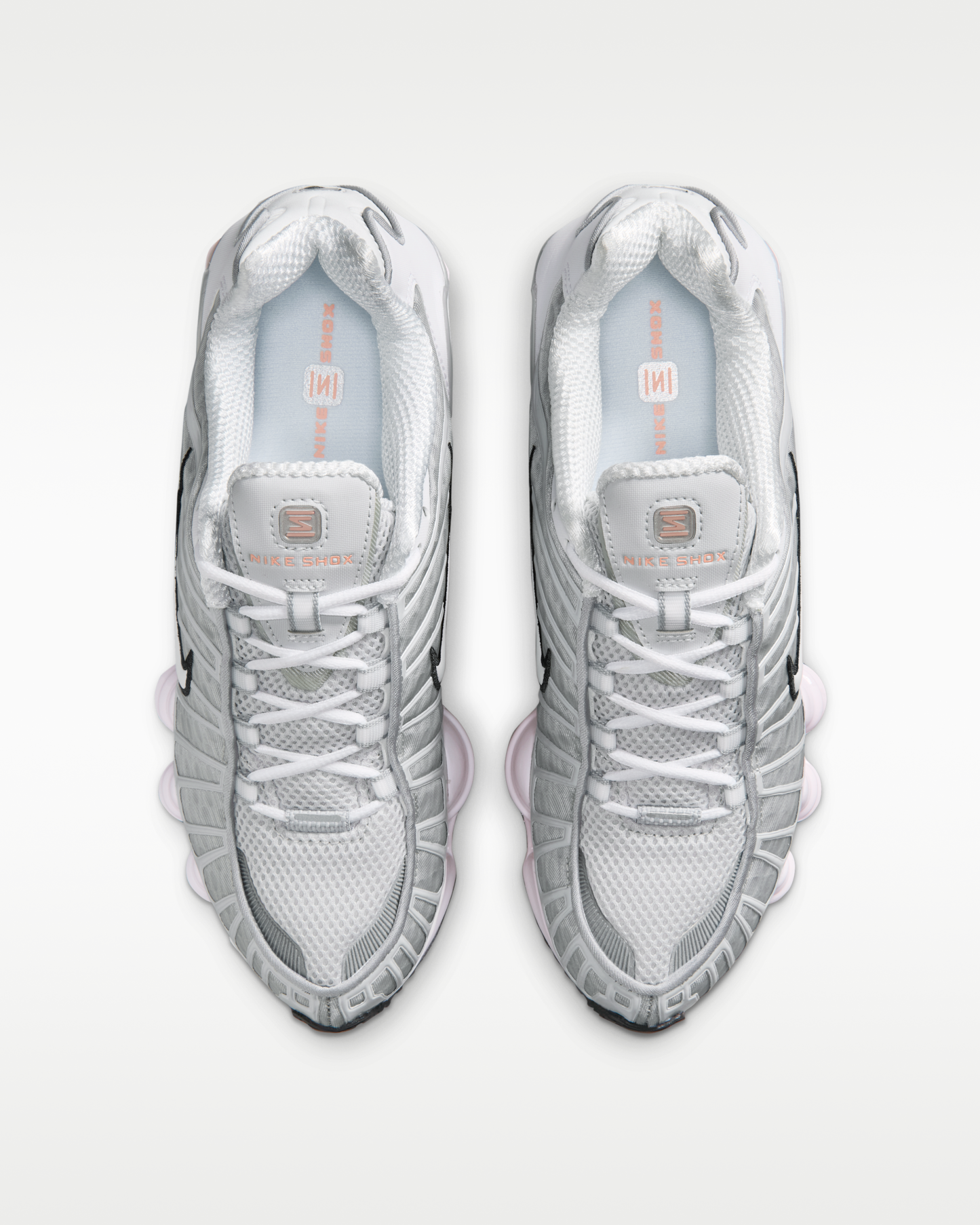 Nike Shox TL Women's Shoes - Neutral Grey/Metallic Silver/Black/Pearl Pink - View 4