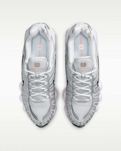 Nike Shox TL Women's Shoes - Neutral Grey/Metallic Silver/Black/Pearl Pink - View 4