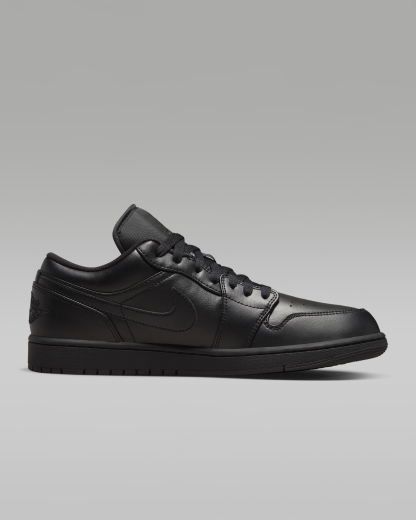Air Jordan 1 Low Men's Shoes - Black/Black/Black - View 3