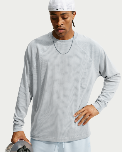 Nike N.A.C. Men's Dri-FIT Long-Sleeve Top - Light Smoke Grey/Light Smoke Grey - View 1