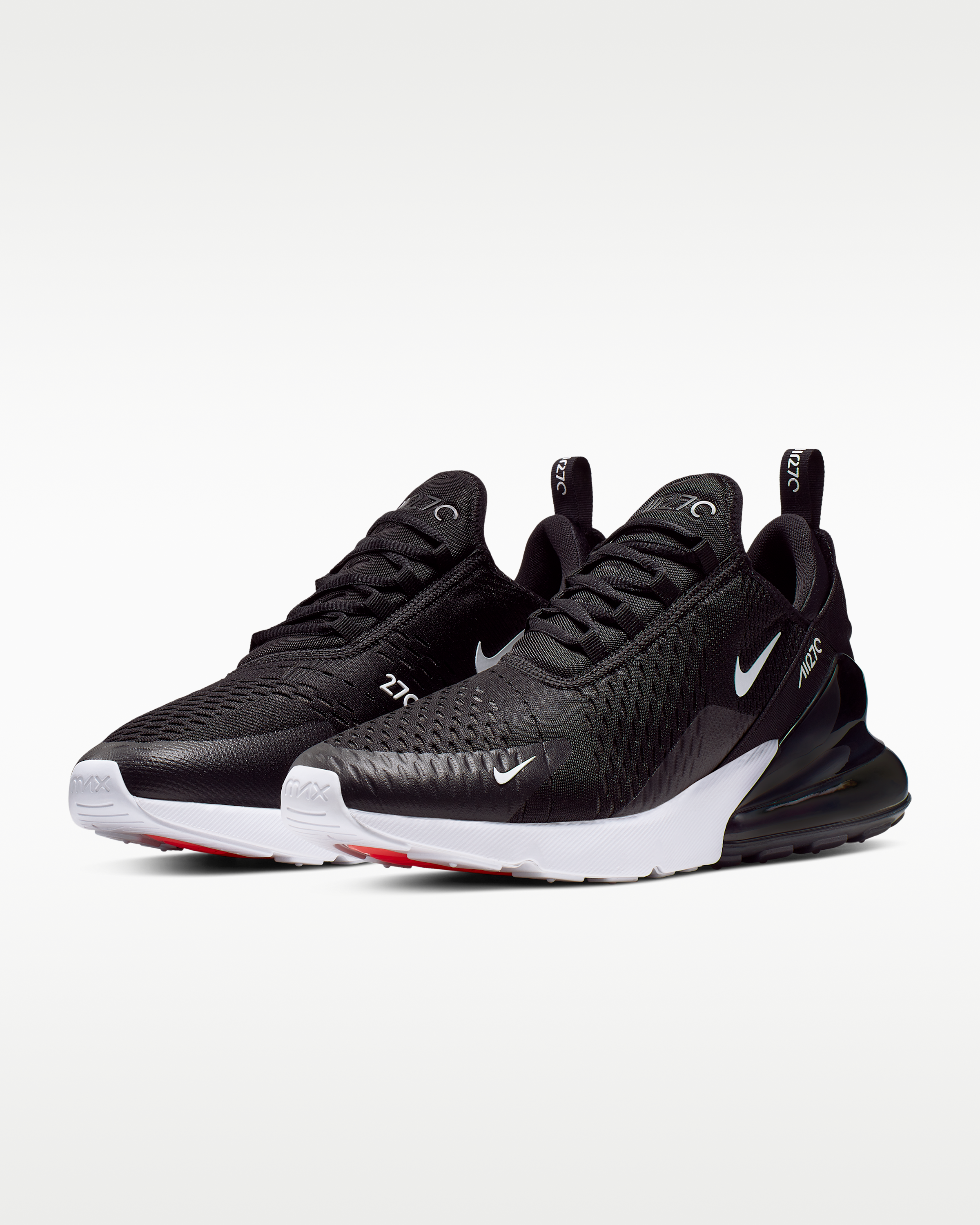 Nike Air Max 270 Men's Shoes - Black/White/Solar Red/Anthracite - View 2