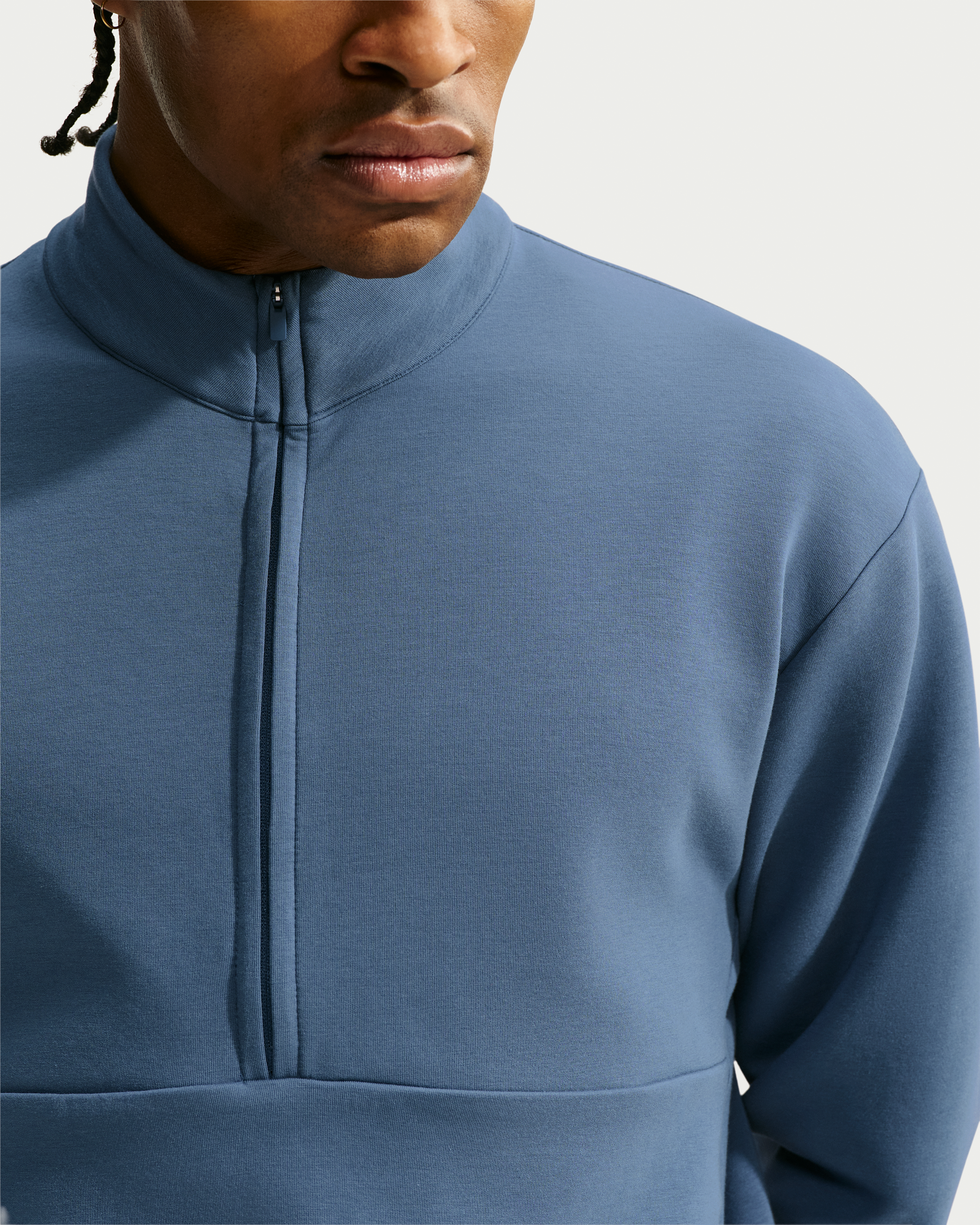 Nike 24.7 ImpossiblySoft Men's Dri-FIT 1/2-Zip Top - New Slate/Black/Midnight Navy - View 3