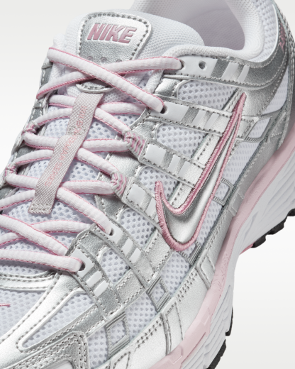 Nike P-6000 Women's Shoes - White/Elemental Pink/Black/Metallic Silver - View 7