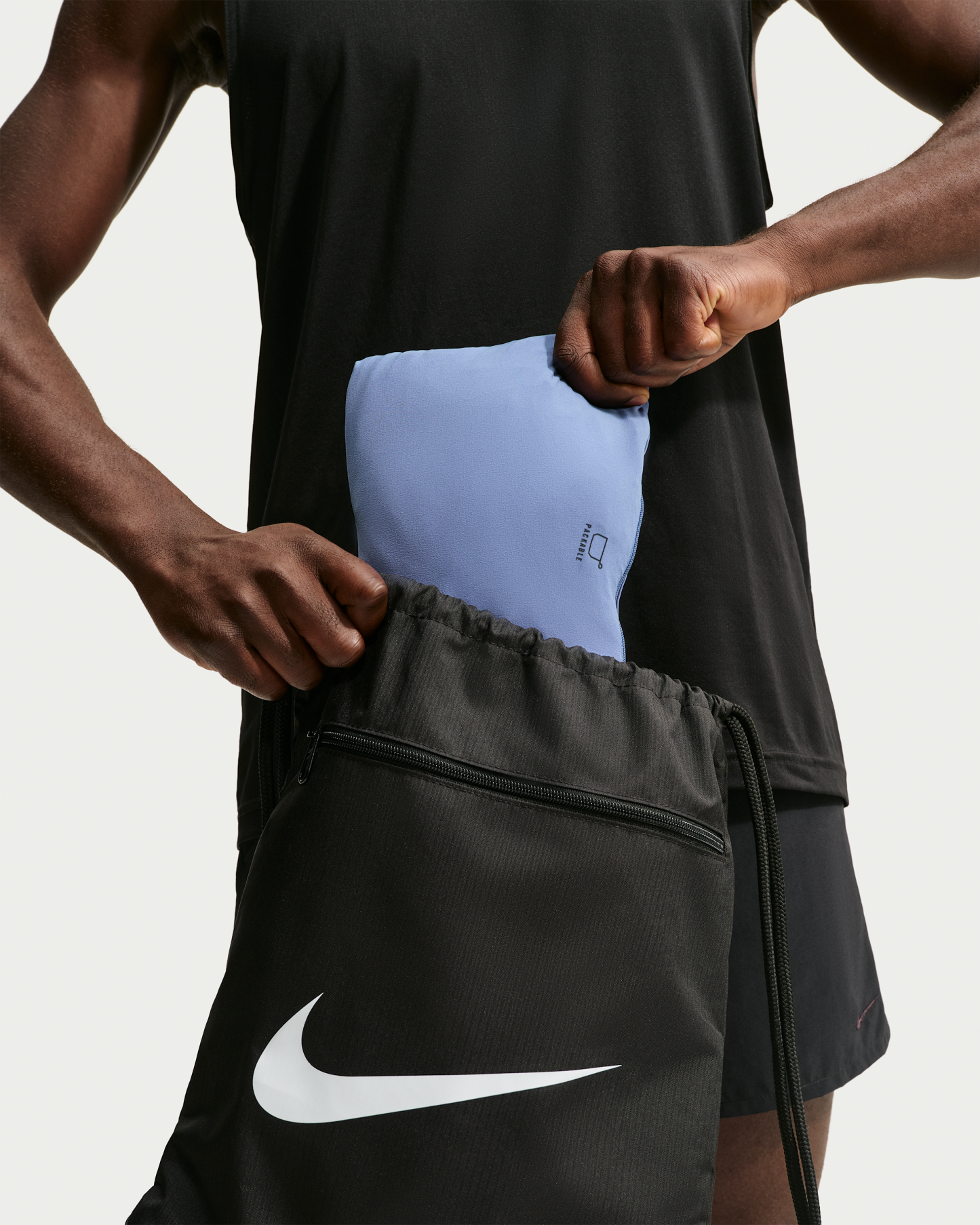 Nike Unlimited Men's Repel Hooded Versatile Jacket - Indigo Storm/Black/Indigo Storm - View 6