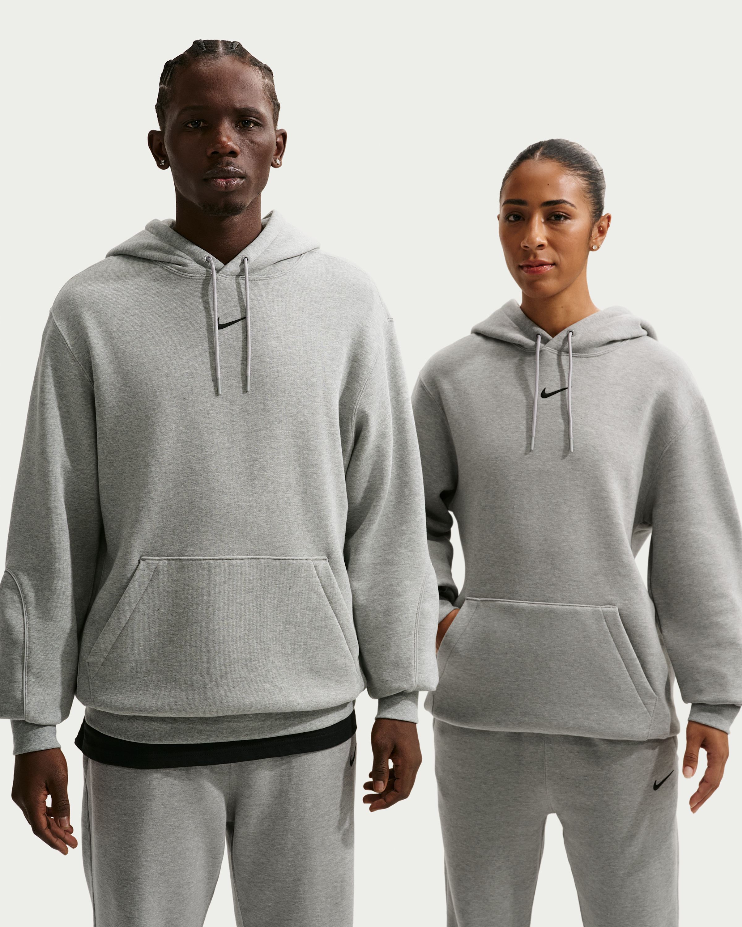 NOCTA Fleece CS Hoodie 2 - Dark Grey Heather/Matte Silver/Black - View 1