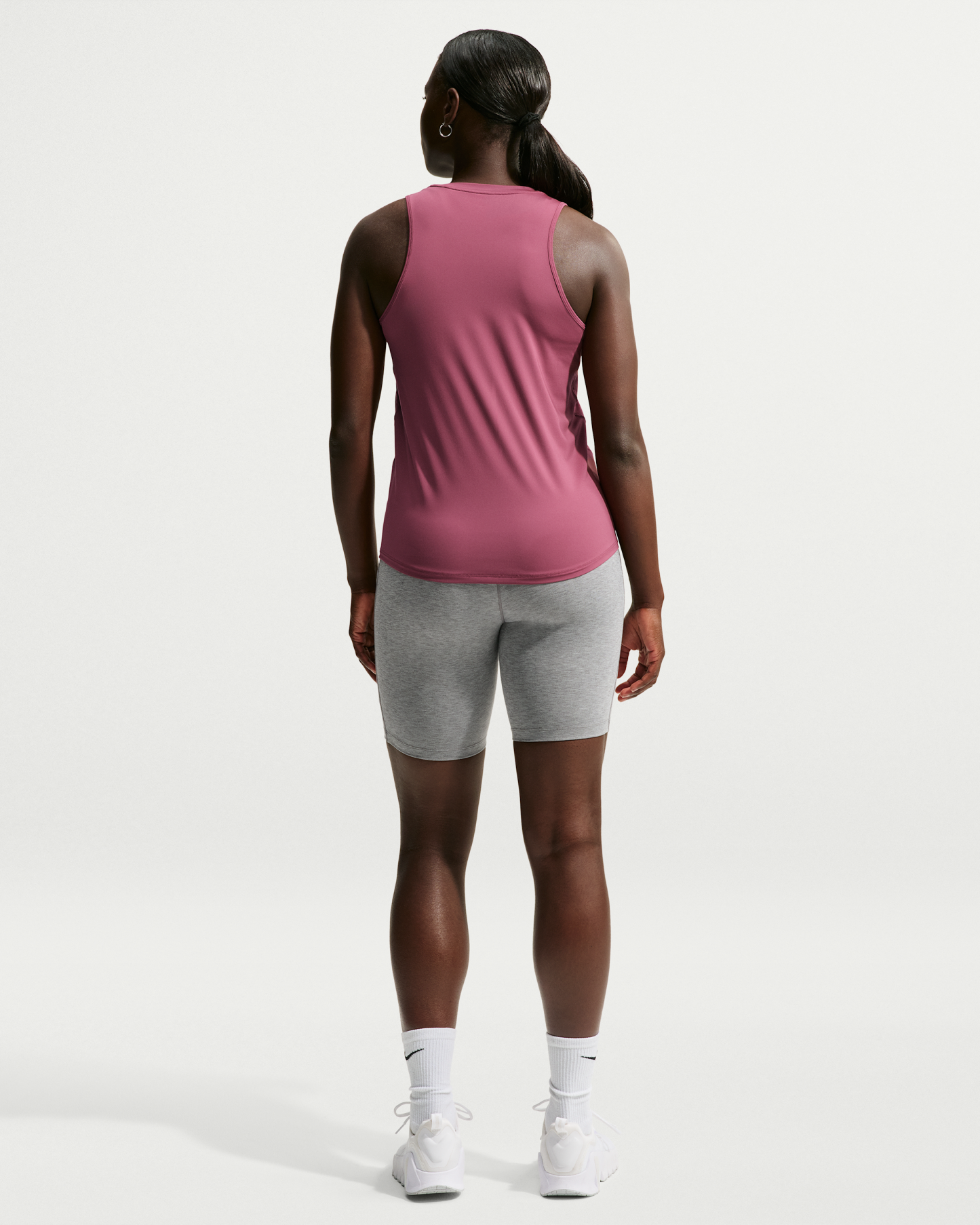 Nike One Classic Women's Dri-FIT Tank Top - Pink Smoke/White - View 5