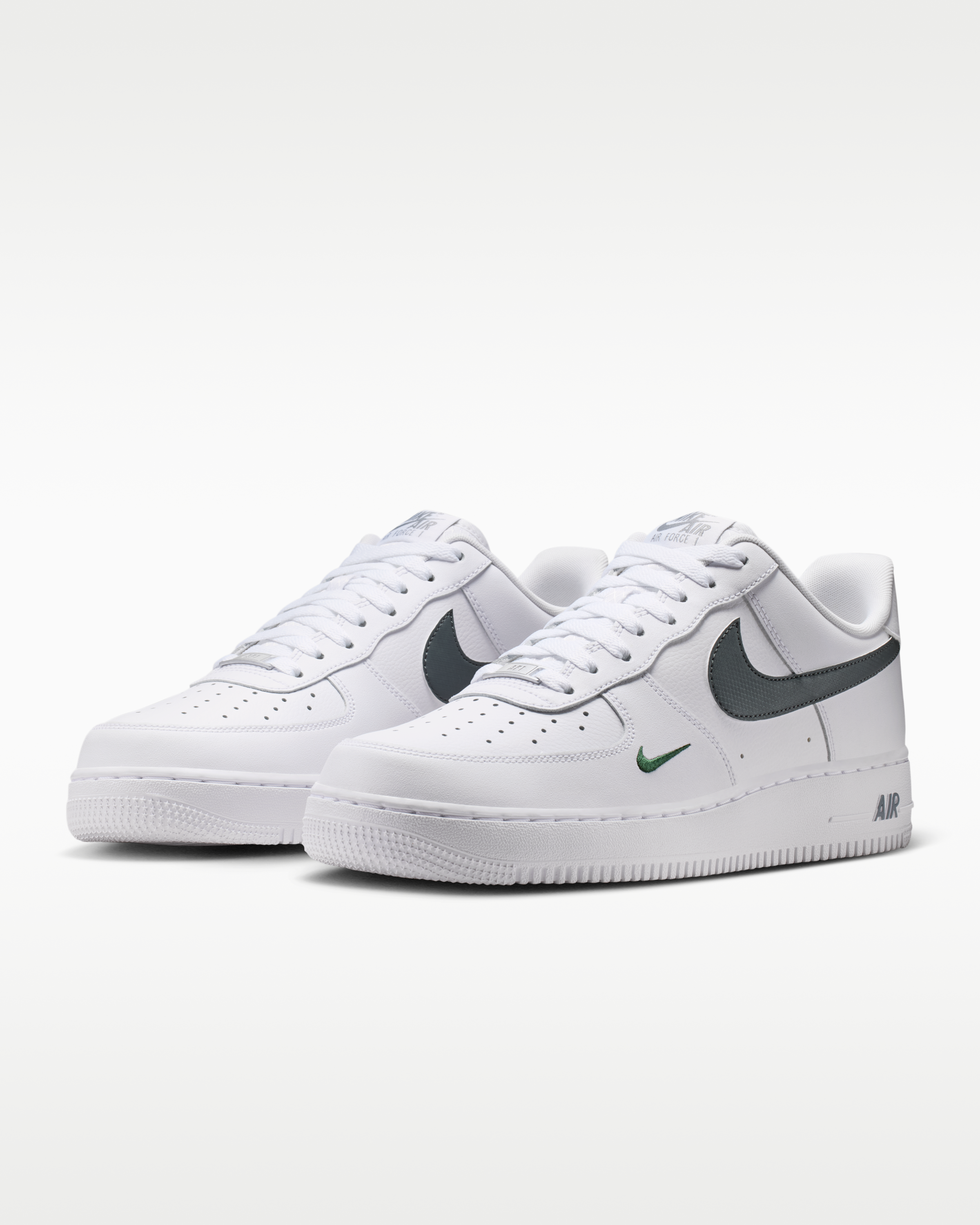 Nike Air Force 1 '07 Men's Shoes - White/Fir/Cool Grey/Cool Grey - View 5