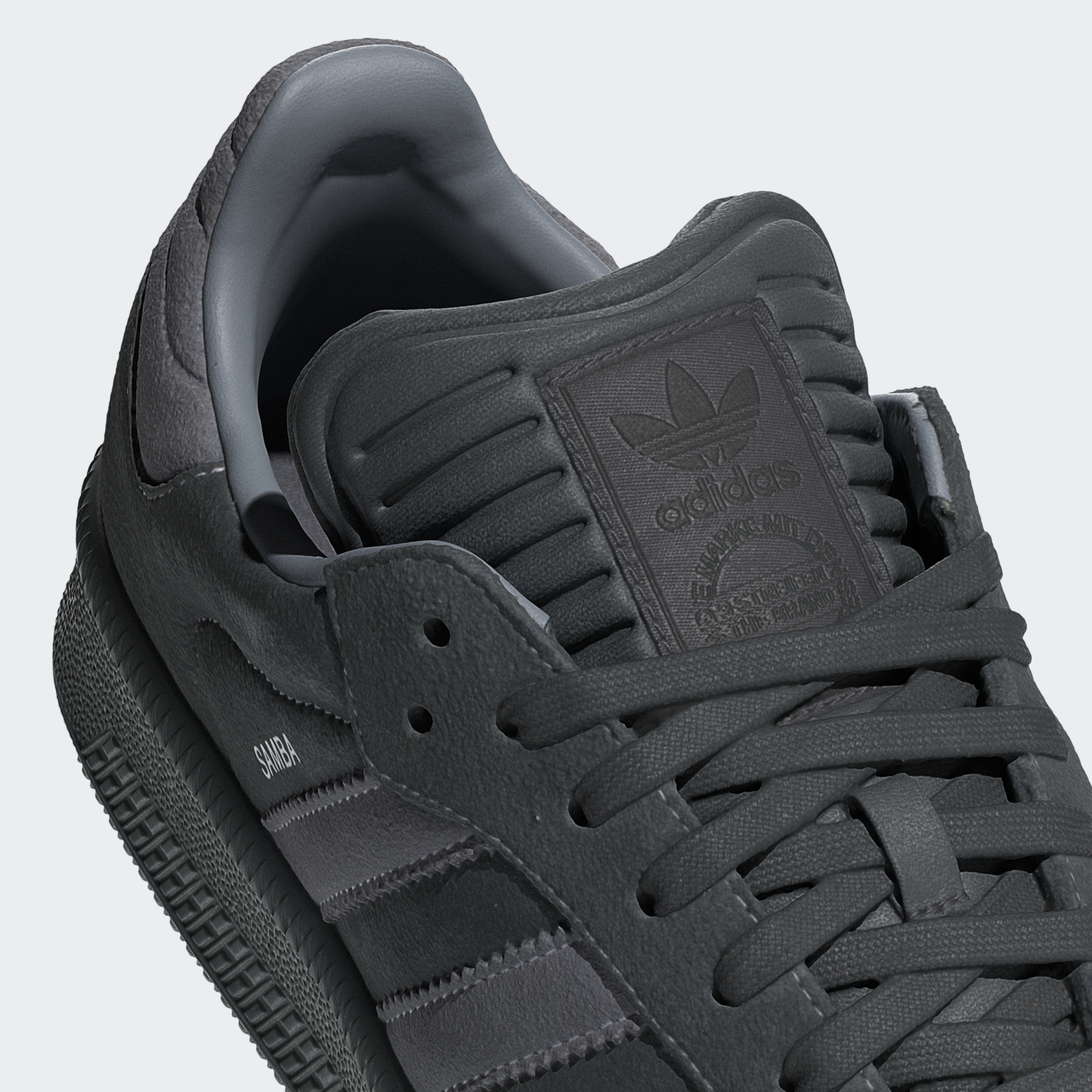 adidas Samba XLG Shoes - Carbon / Grey / Grey - View 9