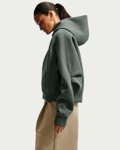 Nike Article Fleece Women's Oversized Hoodie - Camo Green/Camo Green - View 2
