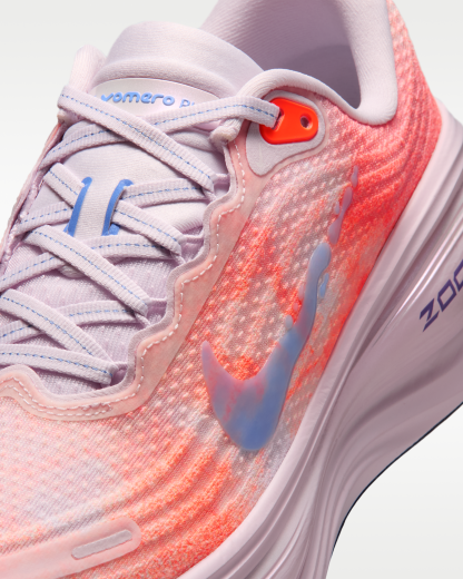 Nike Vomero Plus Women's Road Running Shoes - Bleached Lilac/Hyper Crimson/Sunset Haze/Royal Pulse - View 7
