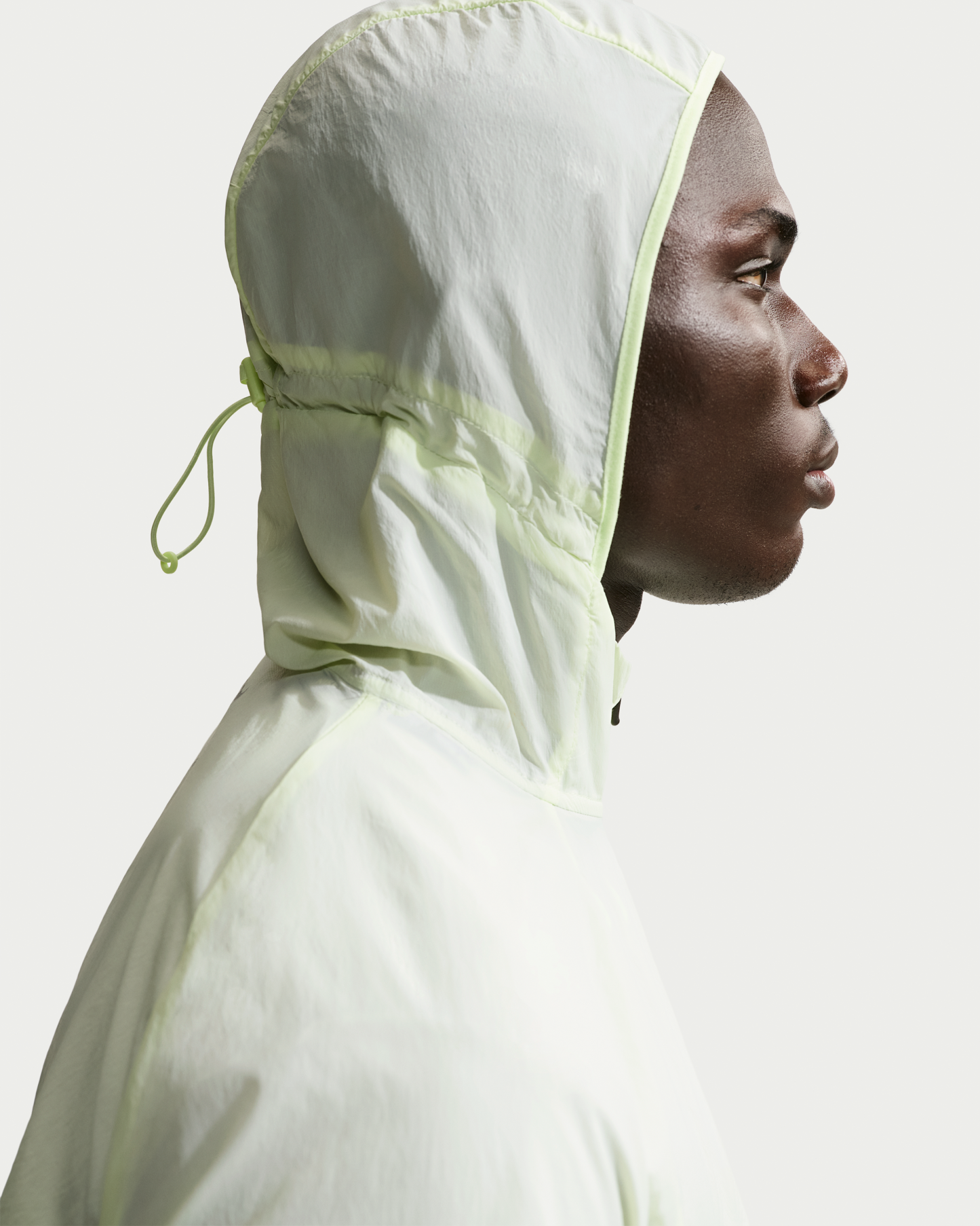 Nike Stride Men's Repel UV Running Jacket - Barely Volt/Barely Volt - View 6