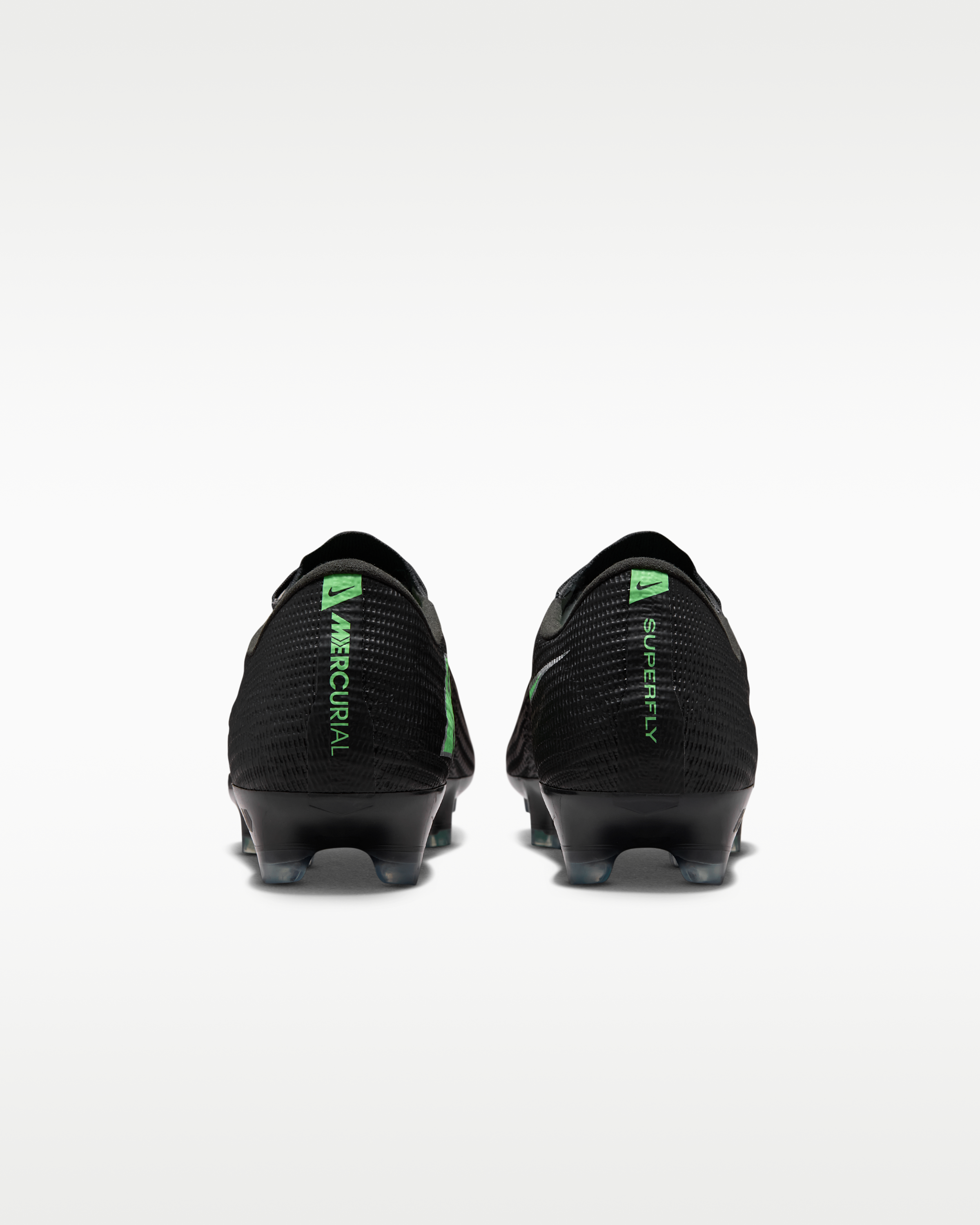 Nike Mercurial Superfly 11 Elite Firm-Ground Low-Top Football Boots - Black/Black/Illusion Green - View 6
