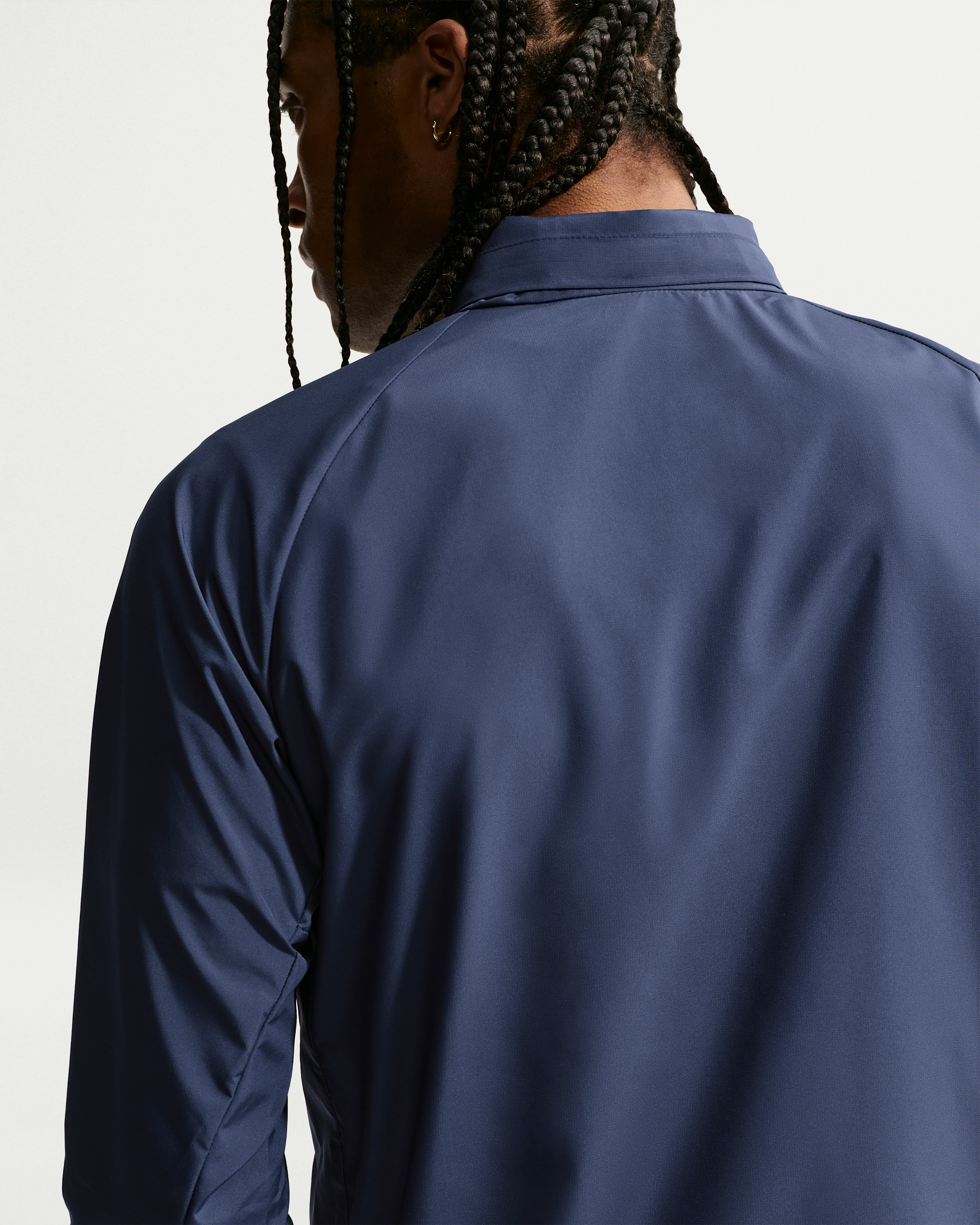 Nike Miler Men's Repel UV Protection Hooded Running Jacket - Midnight Navy/Midnight Navy - View 2