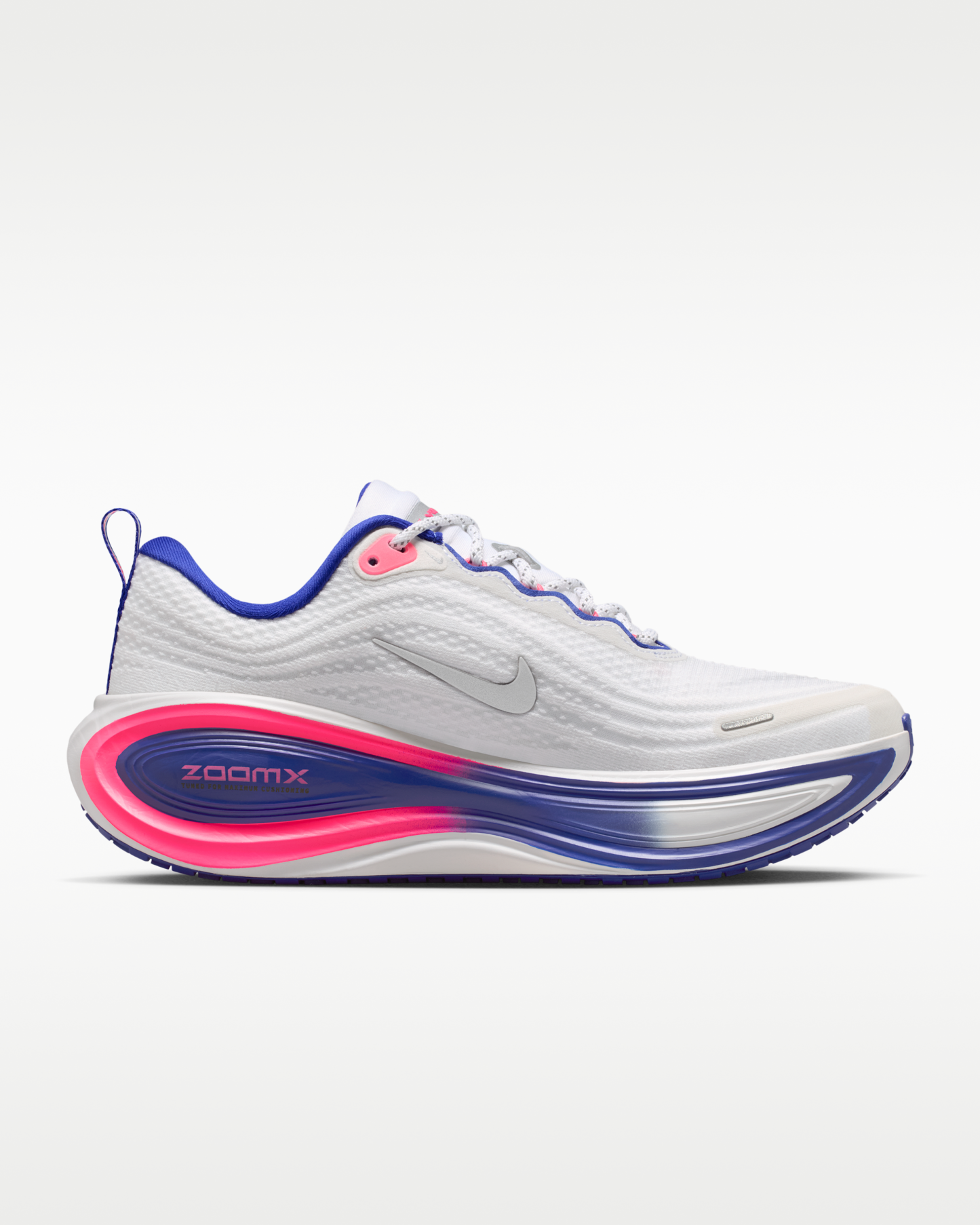 Vomero Plus SE Women's Road Running Shoes - White/Concord/Hyper Pink/Metallic Silver - View 3
