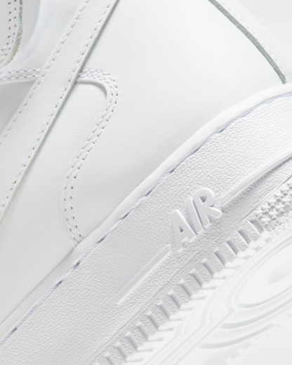 Nike Air Force 1 '07 Mid Women's Shoe - White/White/White - View 8