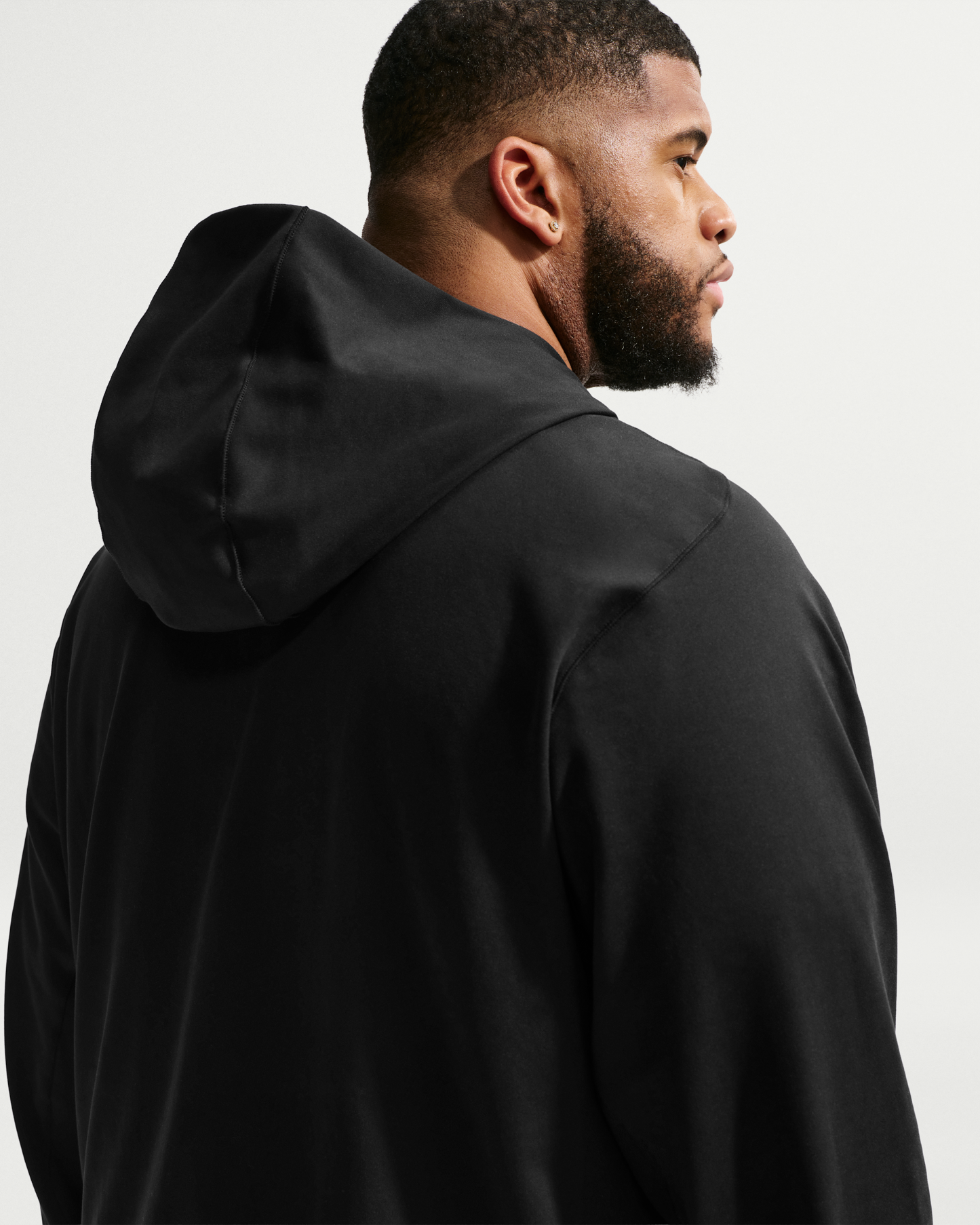 Nike Primary NanoKnit Men's Dri-FIT UV Protection Pullover Performance Hoodie - Black/Black - View 8