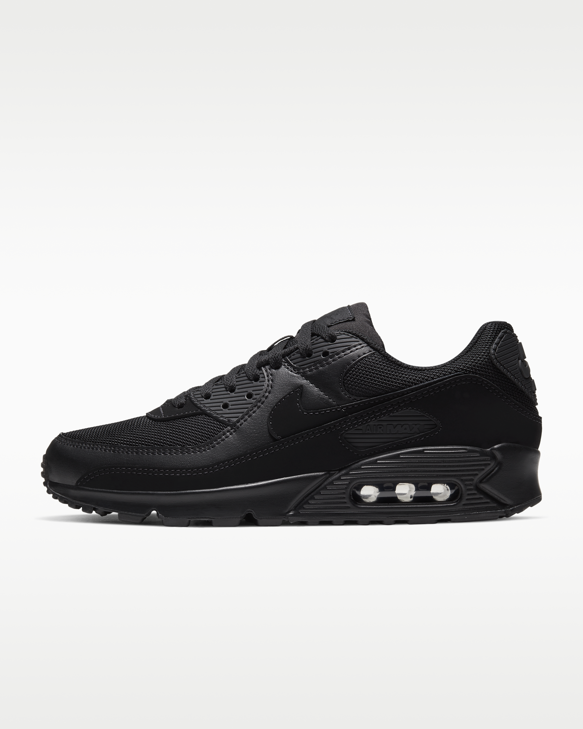 Nike Air Max 90 Men's Shoe - Black/Black/Black/Black - View 1