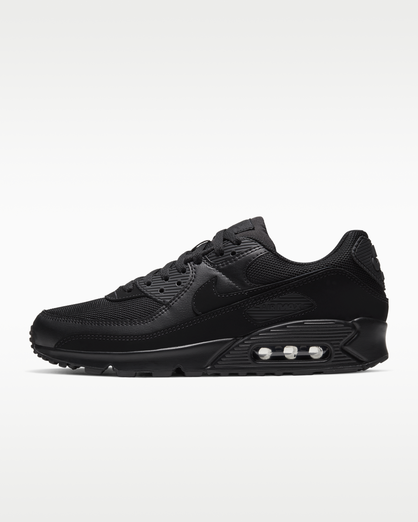 Nike Air Max 90 Men's Shoe - Black/Black/Black/Black - View 1