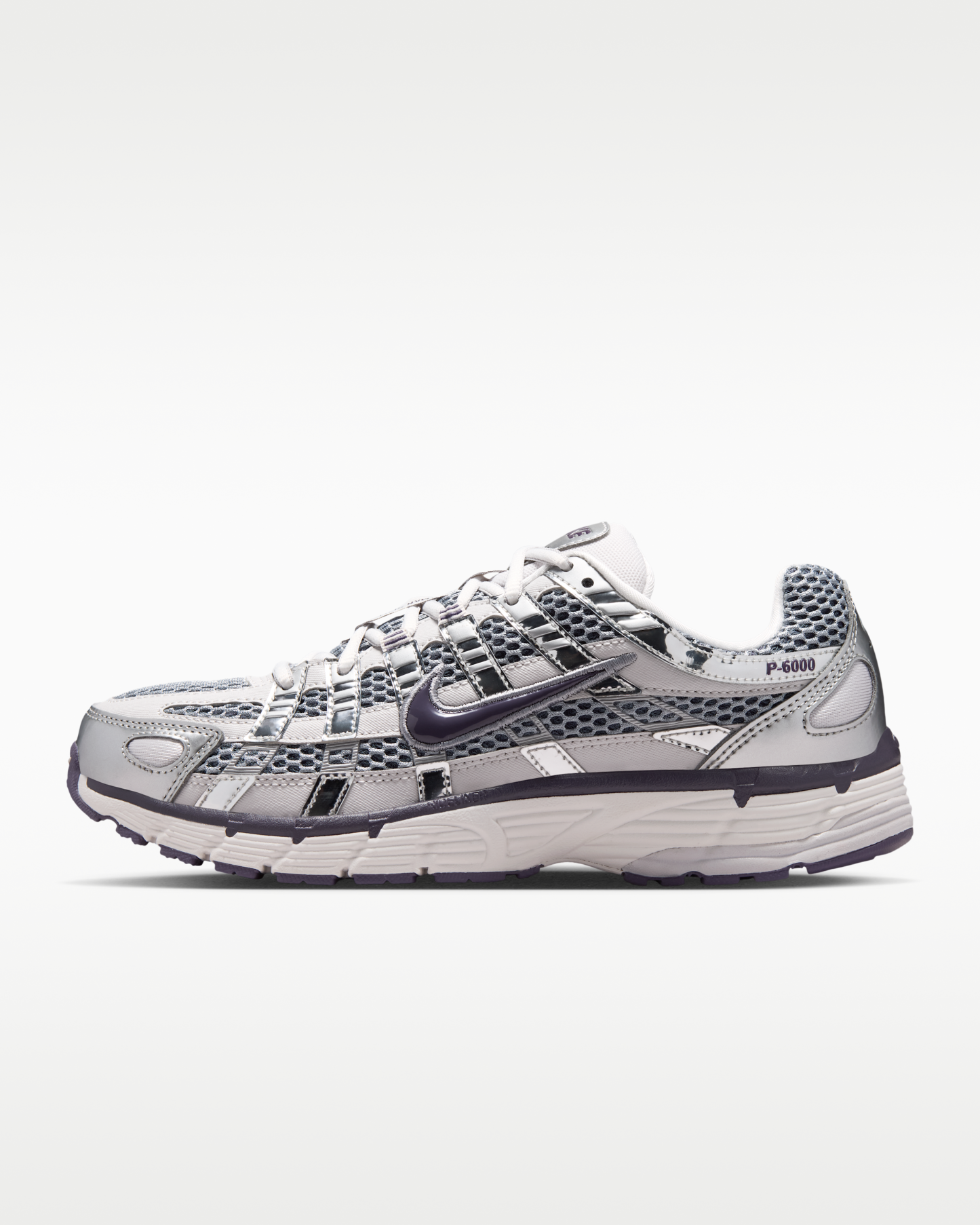 Nike P-6000 Women's Shoes - Vast Grey/Metallic Silver/Stealth/Dark Raisin - View 1