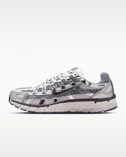 Nike P-6000 Women's Shoes - Vast Grey/Metallic Silver/Stealth/Dark Raisin - View 1