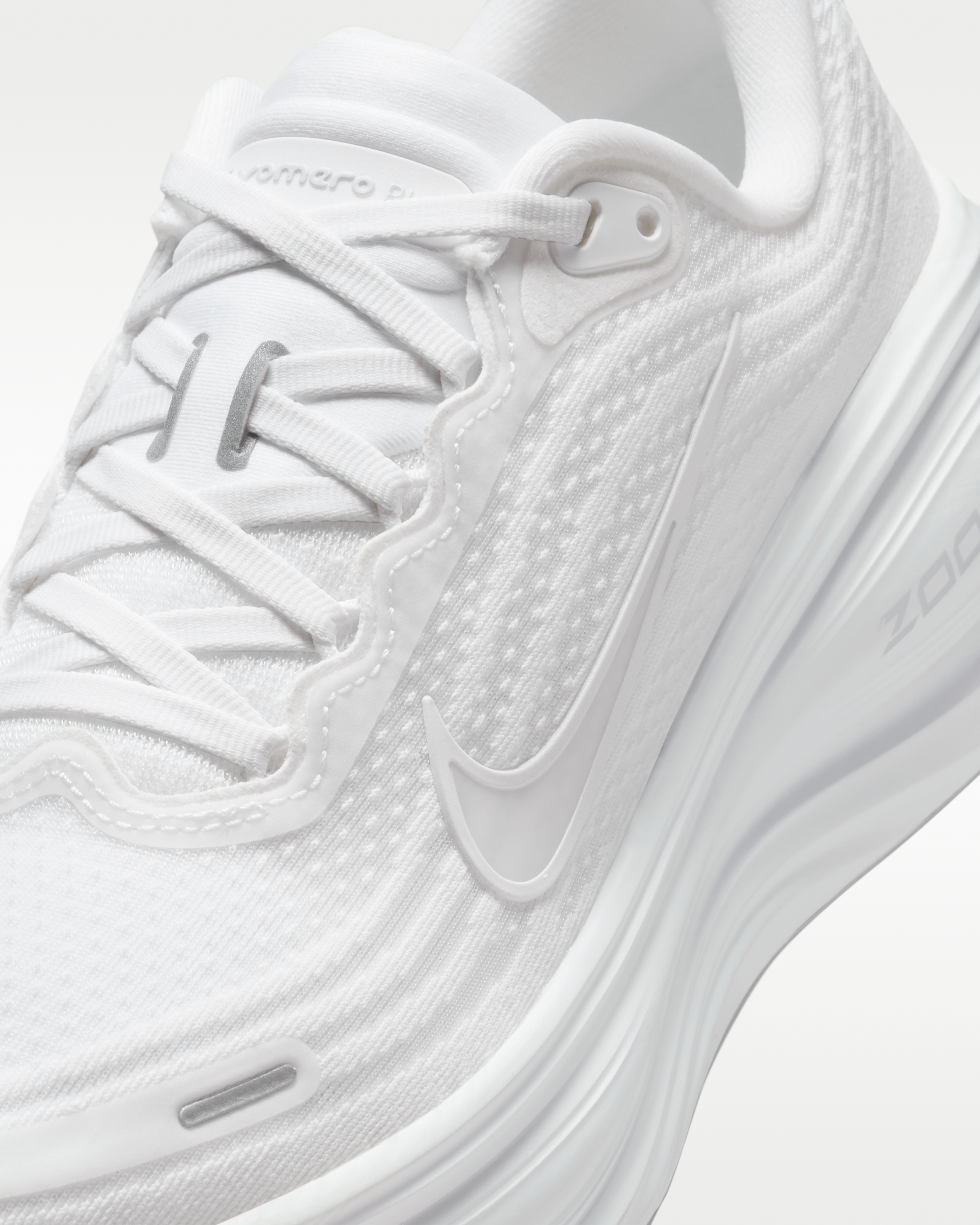 Nike Vomero Plus Women's Road Running Shoes - White/Photon Dust/Metallic Silver/Summit White - View 7