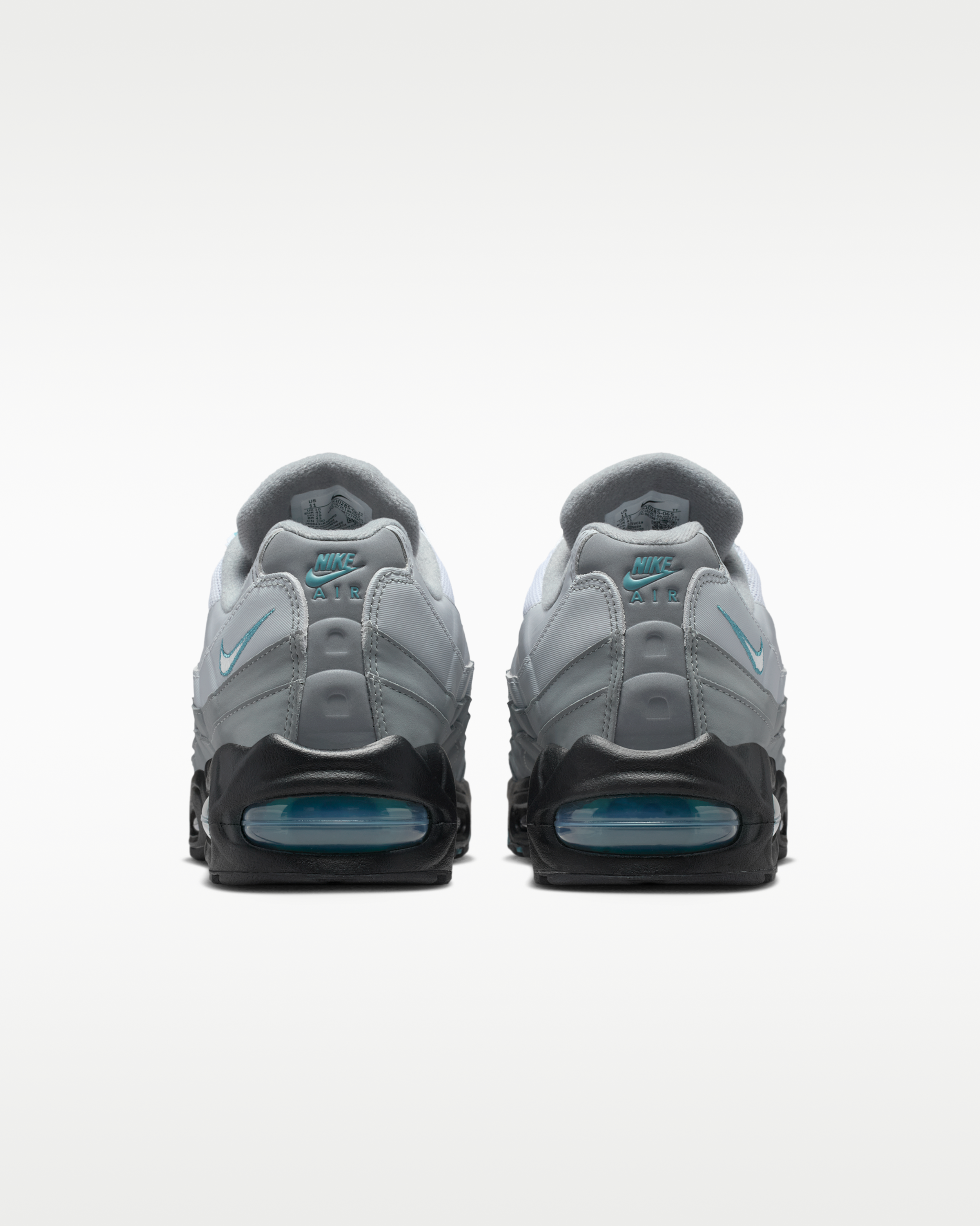Nike Air Max 95 Big Bubble Men's Shoes - Cool Grey/Mineral Teal/Wolf Grey/Metallic Silver - View 6