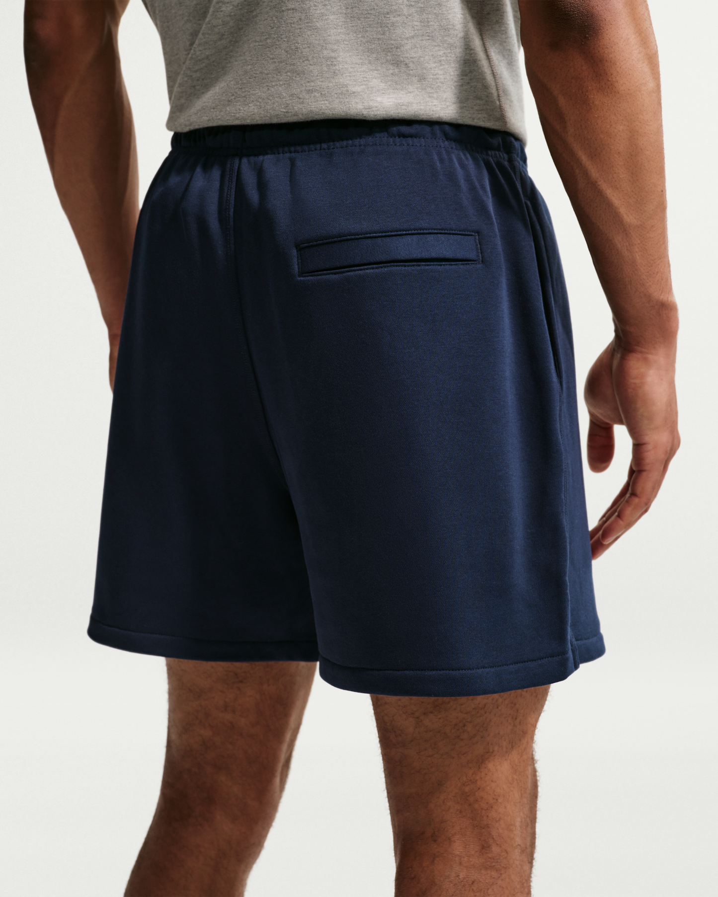 Nike Club Men's French Terry Flow Shorts - Obsidian/Obsidian/White - View 3