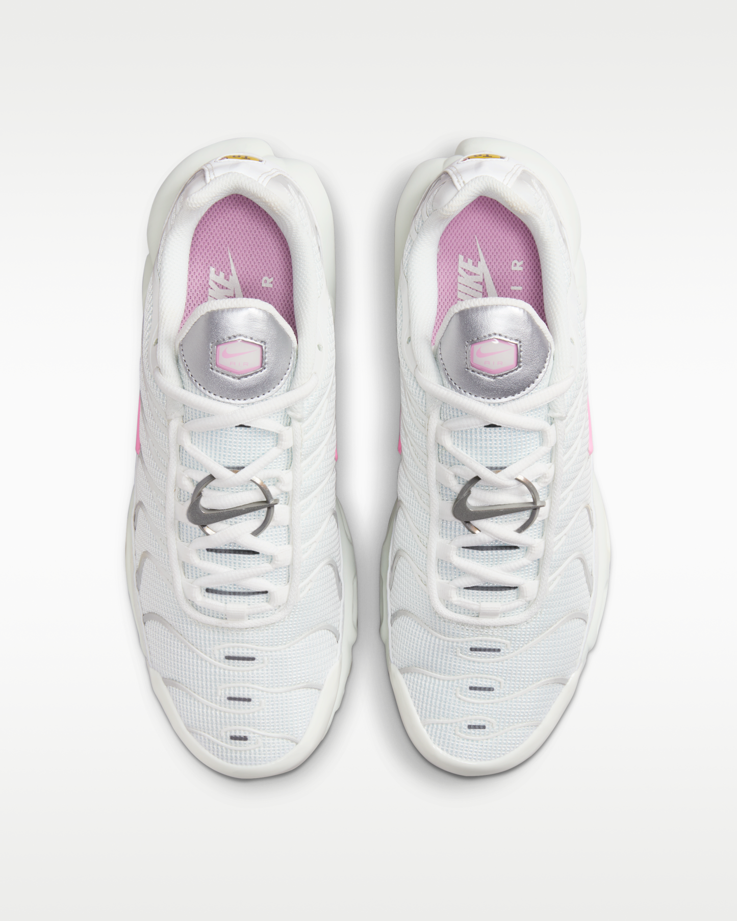 Nike Air Max Plus Women's Shoes - Summit White/Grey Fog/Metallic Silver/Pink Rise - View 5