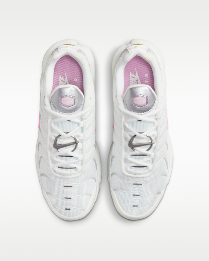 Nike Air Max Plus Women's Shoes - Summit White/Grey Fog/Metallic Silver/Pink Rise - View 5