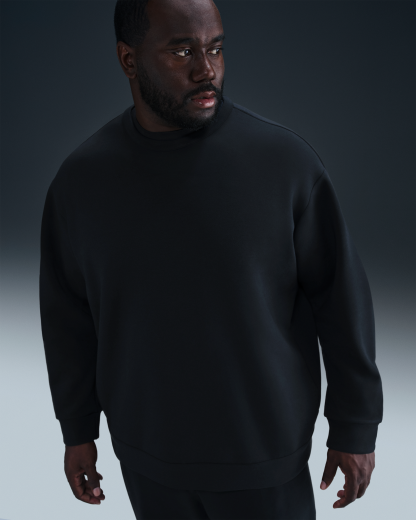 Nike 24.7 ImpossiblySoft Men's Dri-FIT Crew - Black/Dark Smoke Grey - View 8