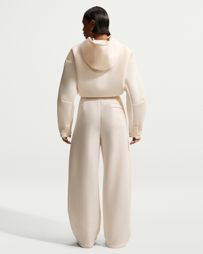 Nike Article Fleece Women's Loose Mid-Rise Trousers - Chalk/Chalk/Chalk/Chalk - View 5
