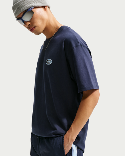 Nike Sportswear Men's T-Shirt - Obsidian/Psychic Blue - View 3