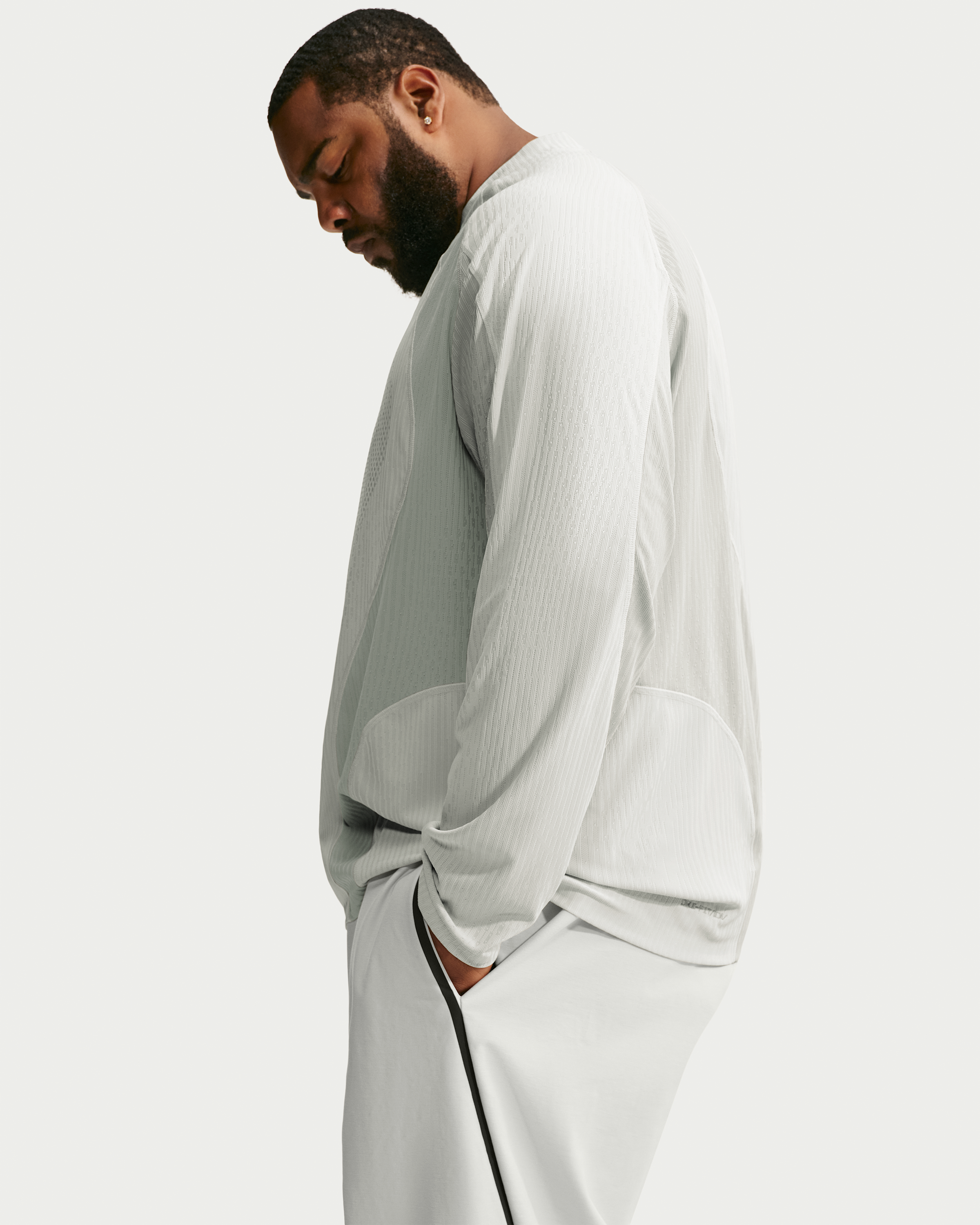 Nike Tech Men's Dri-FIT ADV Jersey - Light Bone/Spruce Fog/Spruce Fog - View 7
