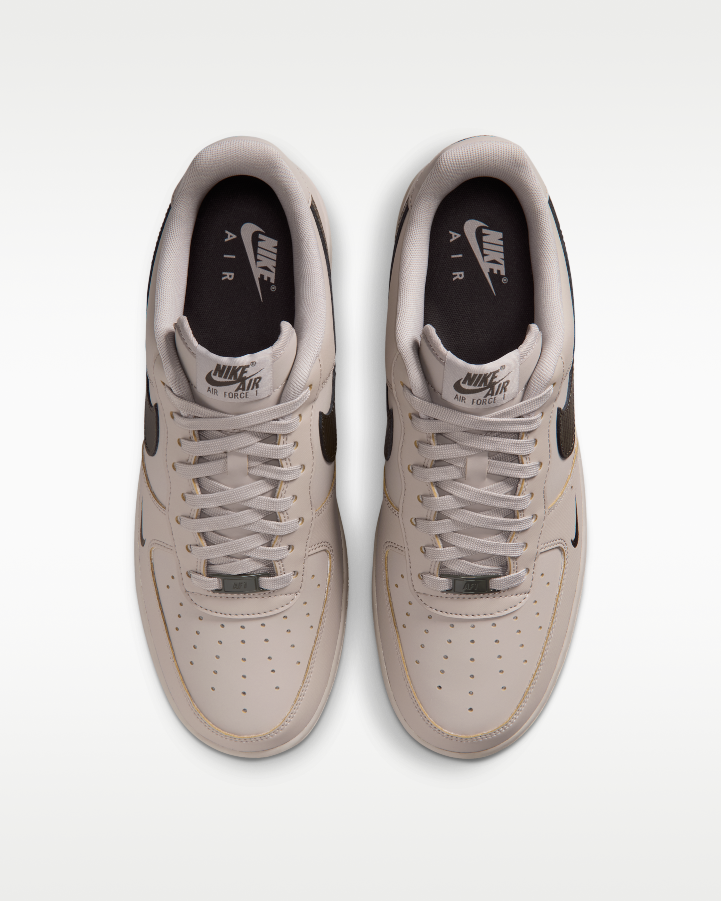 Nike Air Force 1 '07 Men's Shoes - College Grey/Newsprint - View 4